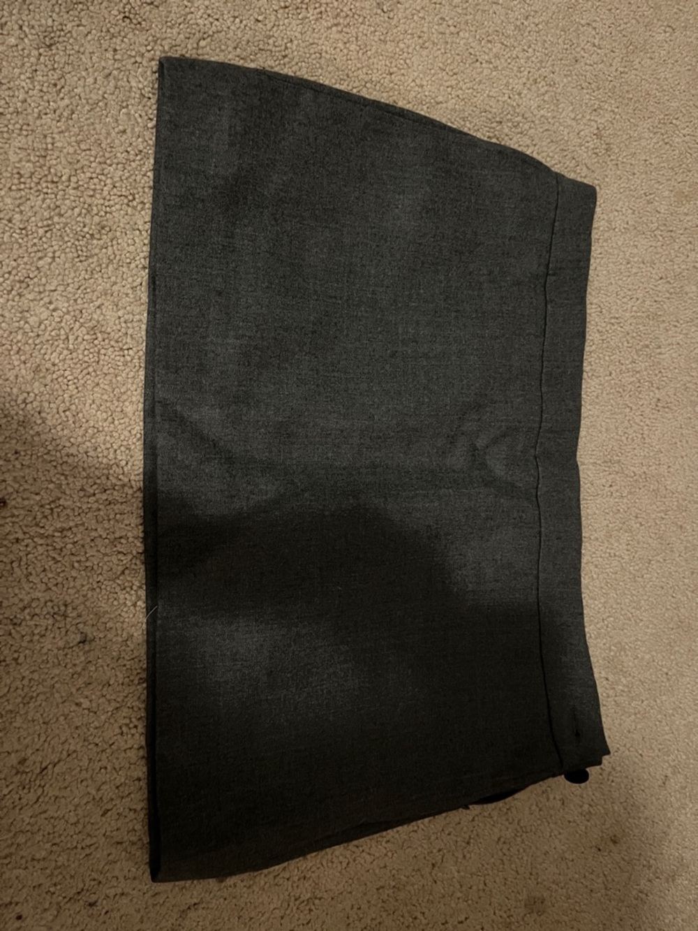 WARDROBE.NYC Charcoal Gray Mini Skirt